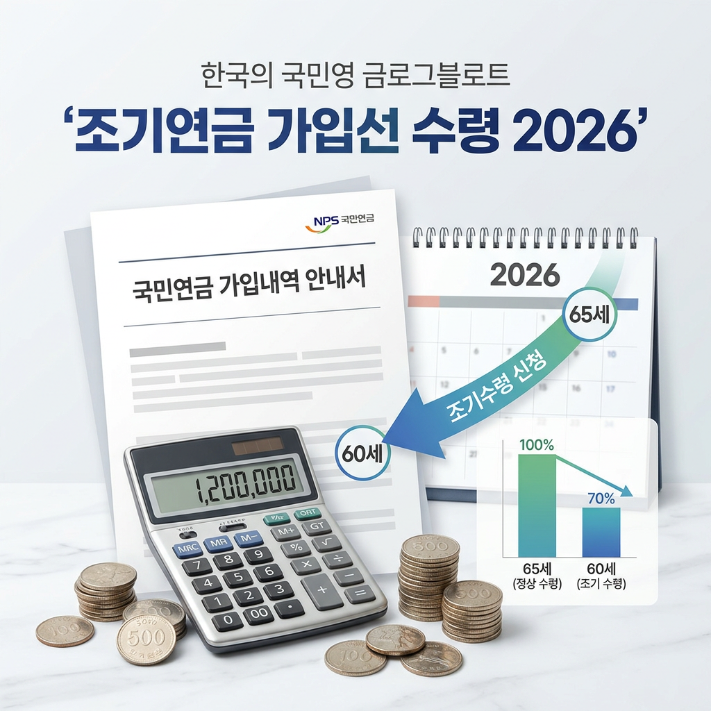 국민연금 조기수령 조건과 나이 감액률 소득기준