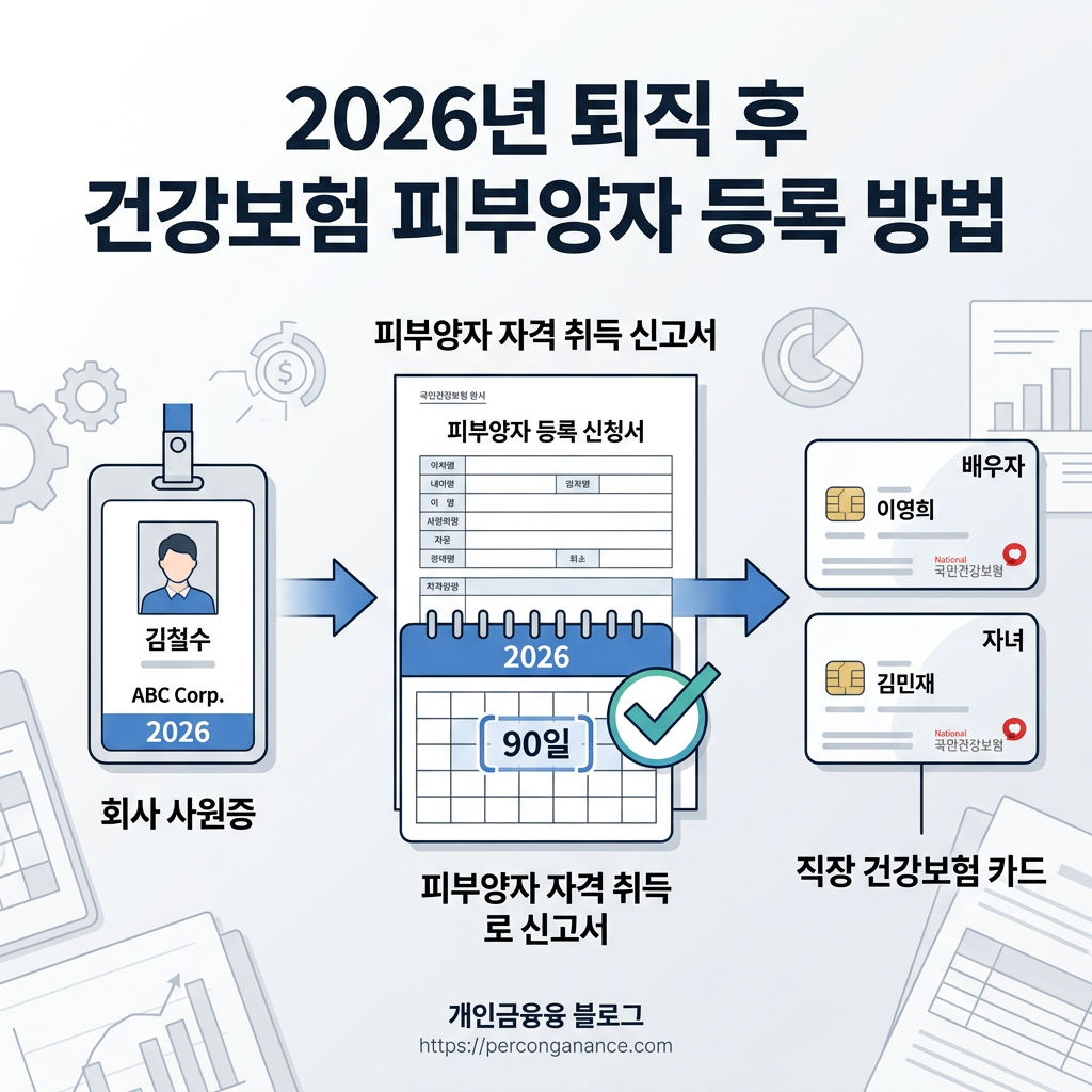 퇴직 후 건강보험 피부양자 등록방법 2026｜배우자·자녀 직장보험 들어가는 방법