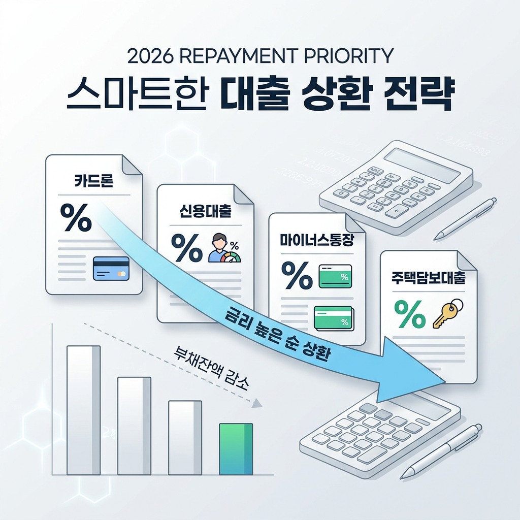 대출 여러 개 있으면 무엇부터 갚을까? 2026｜빚 갚는 순서·고금리 우선상환